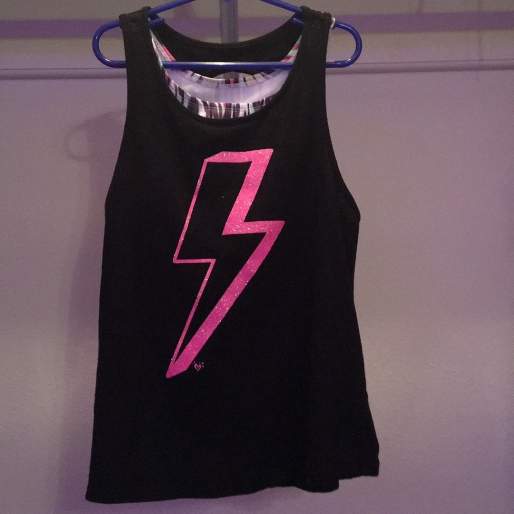 justice athletic tank with built in sports bra